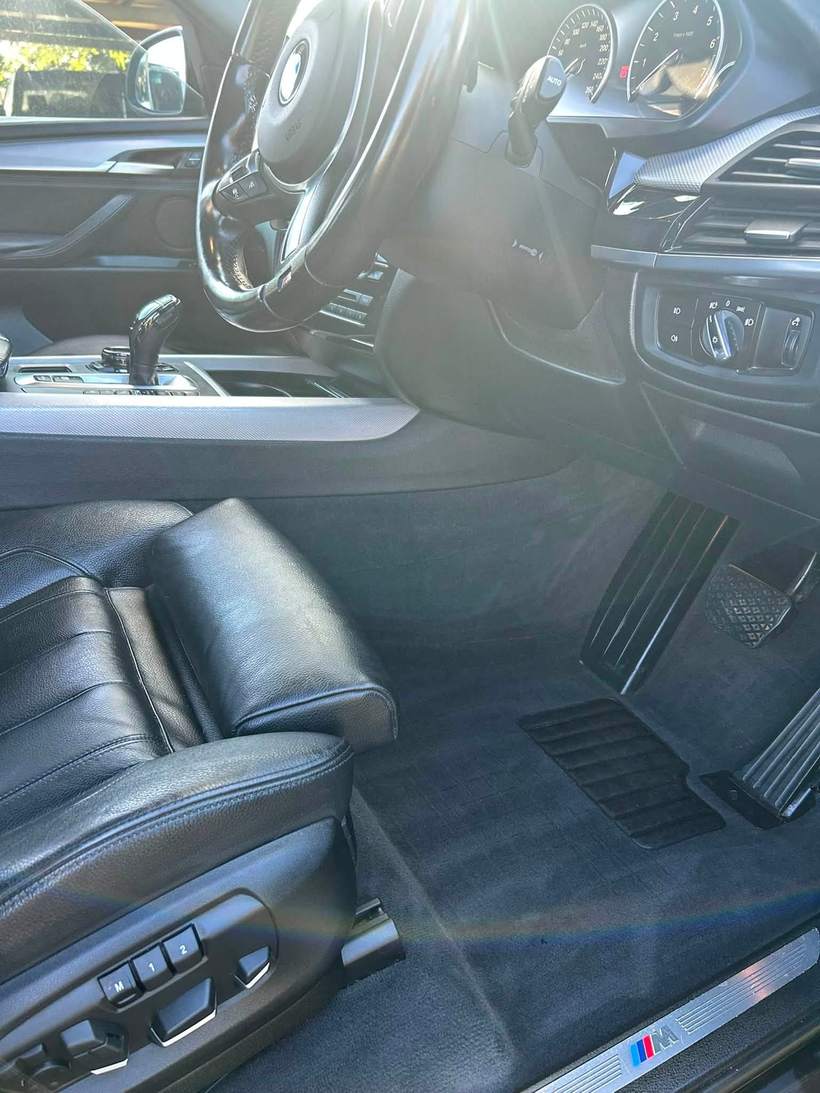 Detailed interior of a BMW X5
